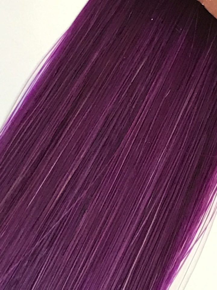 human hair extensions keratin bond purple